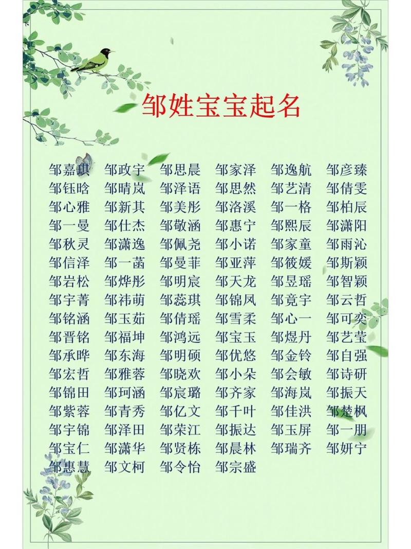 邹姓男宝宝缺金起名 邹姓女宝宝名字缺金