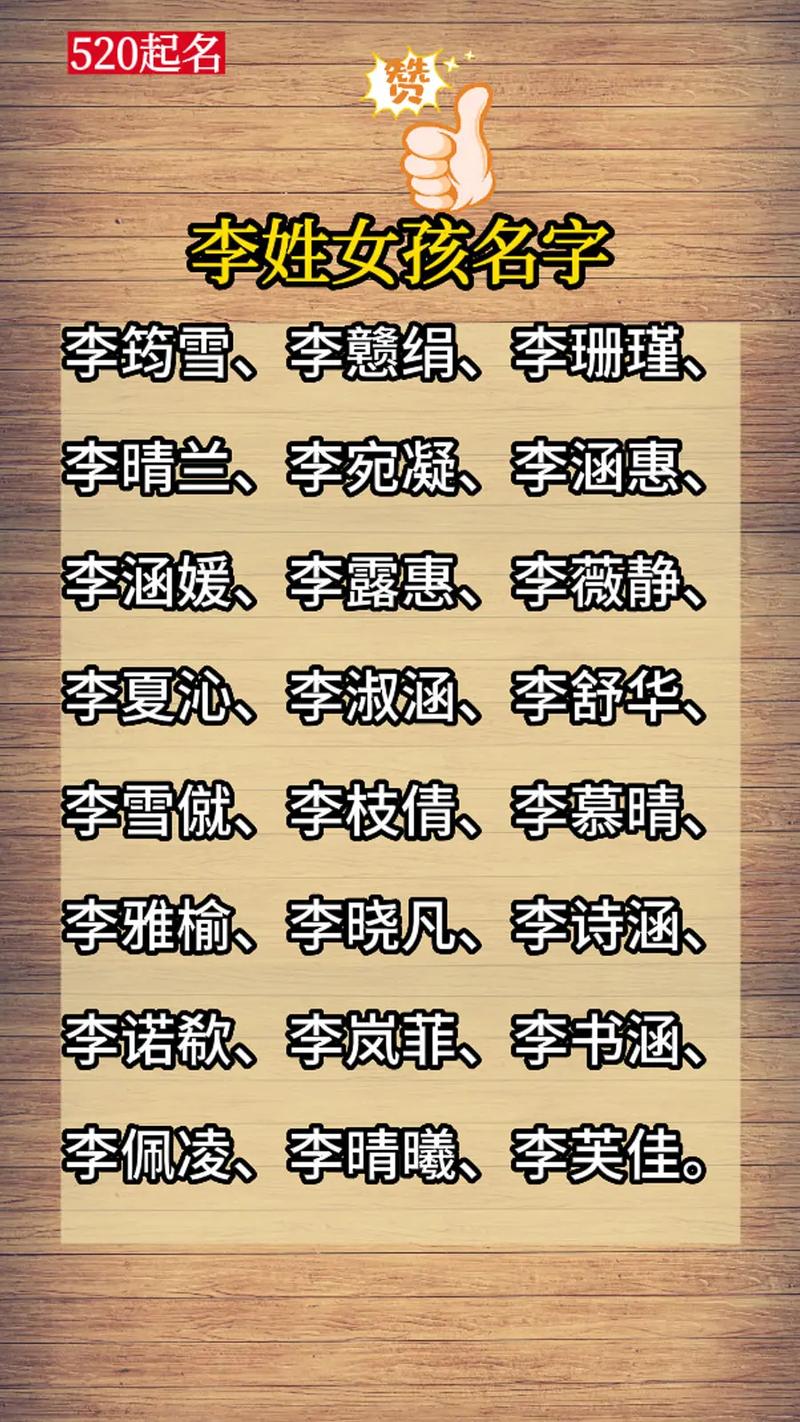 姓李兔女宝宝取名怎么取 姓李兔宝宝男生取名两个字