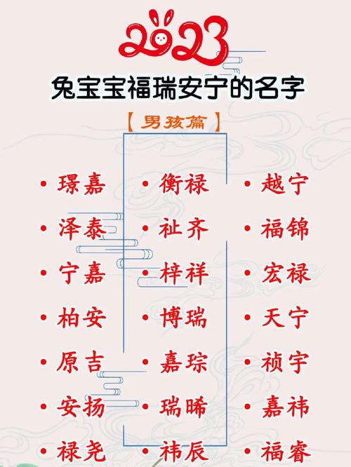 兔宝宝瑞字取名的寓意 兔宝宝名字寓意好听的字大全