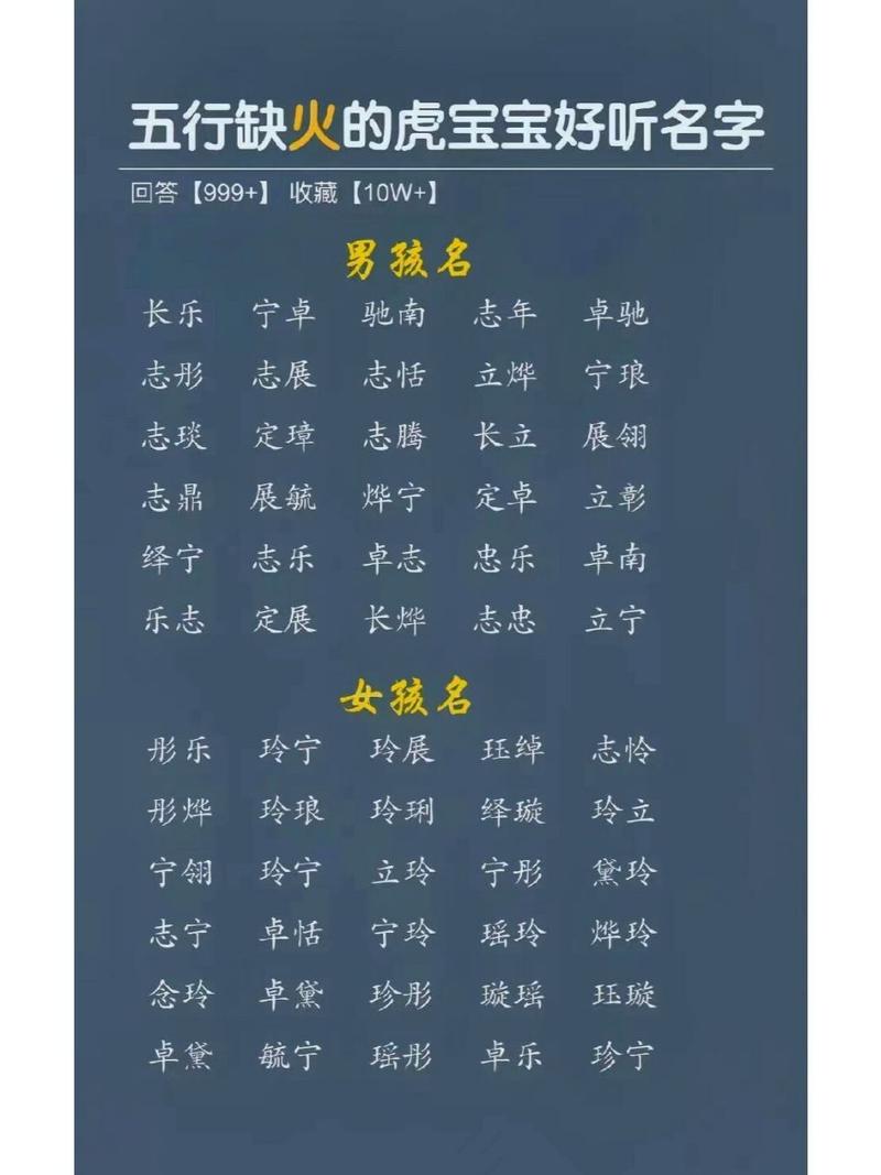 虎年缺火女宝宝怎么取名 虎年八字缺火的女孩名字