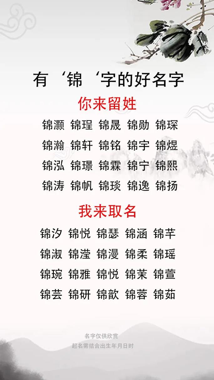 牛宝宝能用锦字起名吗 锦字起名最佳配字