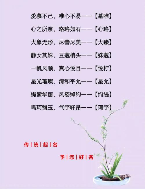 给宝宝起名特别有意义的词句 宝宝选名字含有诗意