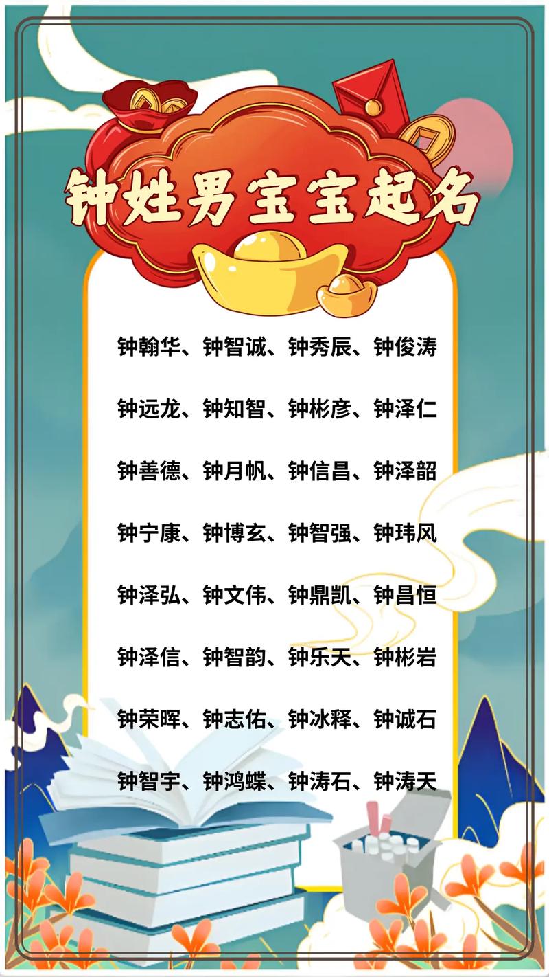 姓钟的牛宝宝取名 钟字取名100分的名字