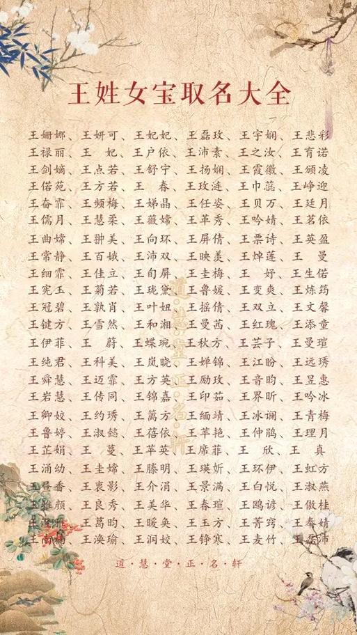 王姓女宝宝起名属狗的名字 易经狗宝宝取名女孩子名字大全