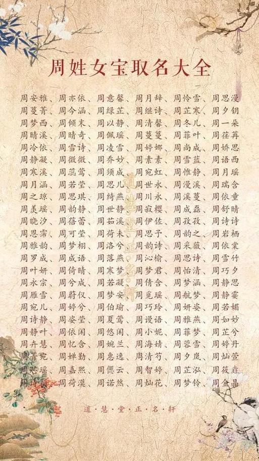 周易起名字女宝宝大全 周易免费起名字网