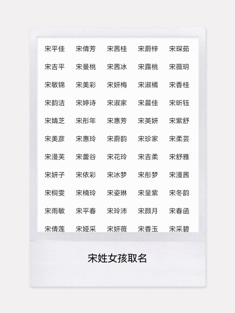 女宝宝起名姓宋怎么起好听 龙年女宝宝取名书