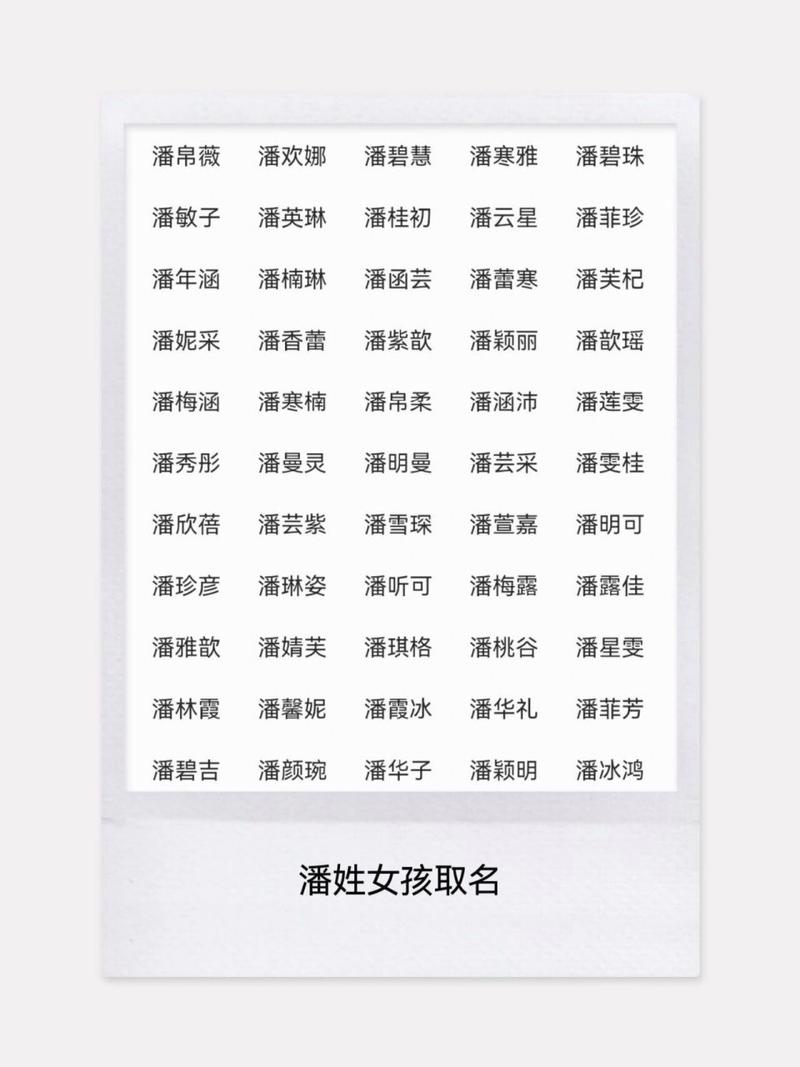 潘姓给宝宝取名字大全 潘姓男孩取名顺口