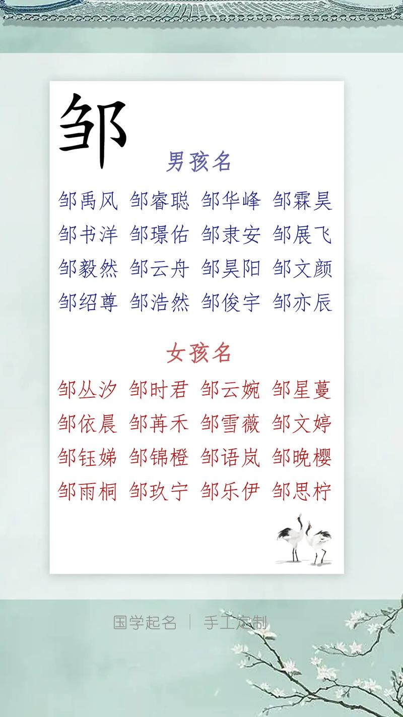 女宝宝起名姓邹怎么取名字 邹婉晴名字打分
