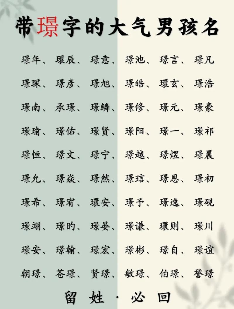 男宝宝起名中间带璟字 男宝宝取名带有璟字的名字