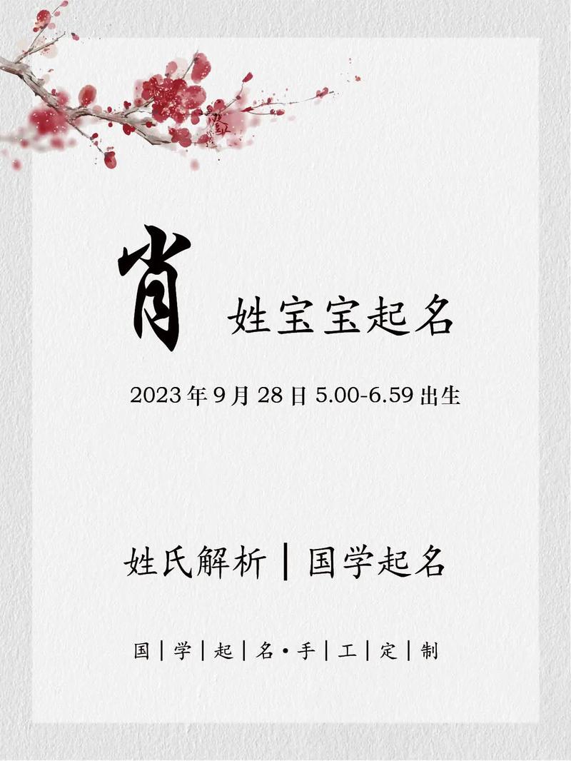 兔年肖姓男宝宝取名 2025年肖姓男孩取名