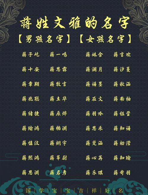 蒋姓男孩起名洋气的鼠宝宝 属鼠起名最好的50个字