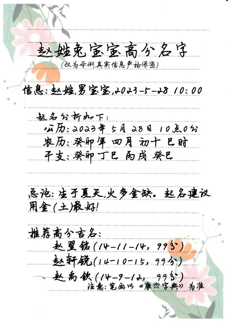 赵姓兔宝宝取名高贵大气 赵姓取名押韵