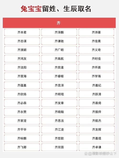 齐性男女宝宝起名字 男女宝宝简单大气名字