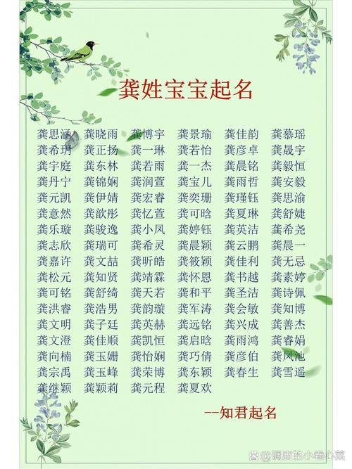 龚姓男孩虎宝宝取名 龚姓取名顺口溜