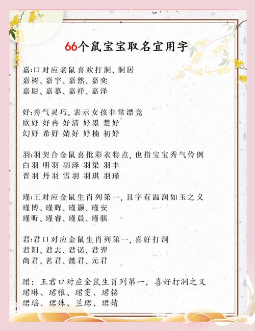 鼠宝宝起名宜宜 鼠宝宝起名男宝