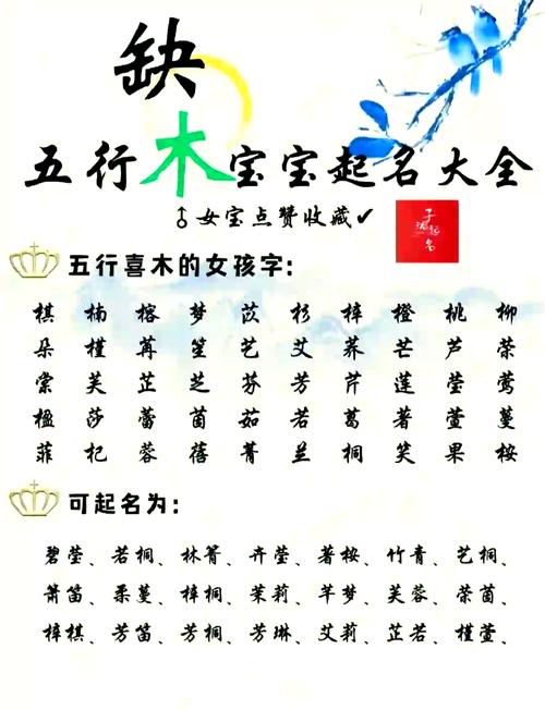 属木水宝宝起名字大全 补木和水最旺的名字