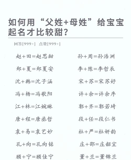 宝宝加父母姓起名字怎么起 结合父母的名字给宝宝起名