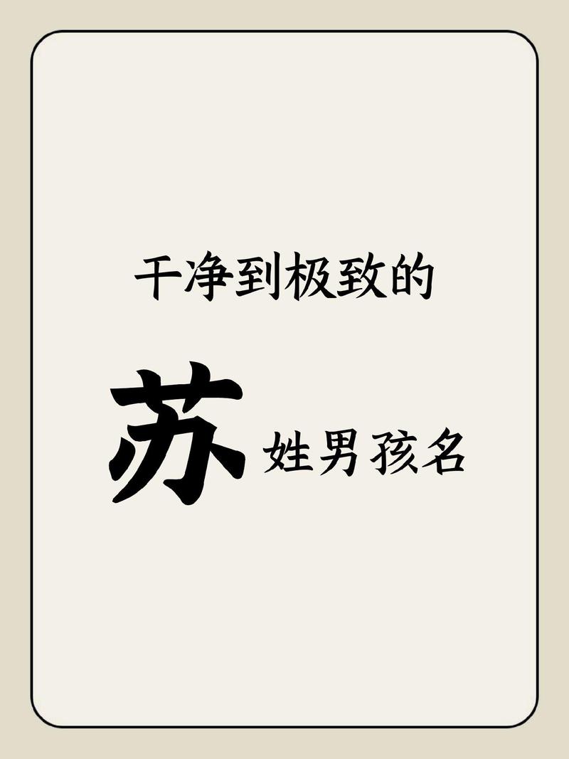 兔宝宝取名苏姓 苏姓男孩取名兔宝宝