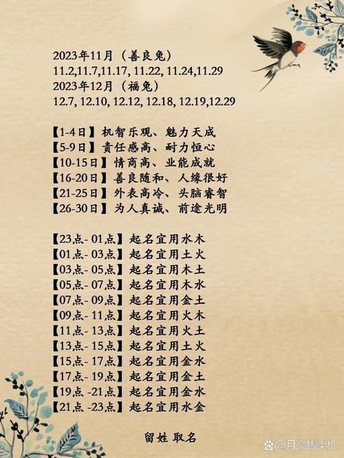 兔宝宝起名时辰查询表大全 兔宝宝取名程含义