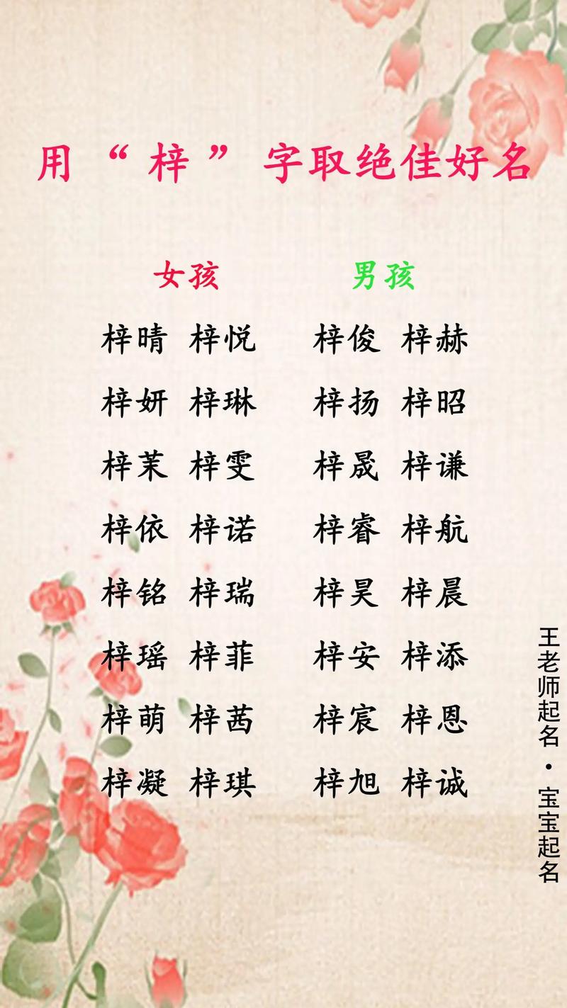 梓怎么取名龙宝宝 梓字取名最佳名字