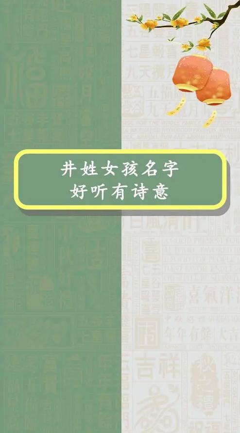 姓井怎么起名女宝宝 井姓宝宝名字大全