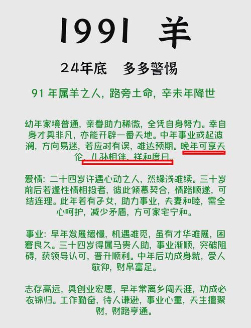 属羊1991财运运势 1991属羊的人下半年财运如何是什么意思？